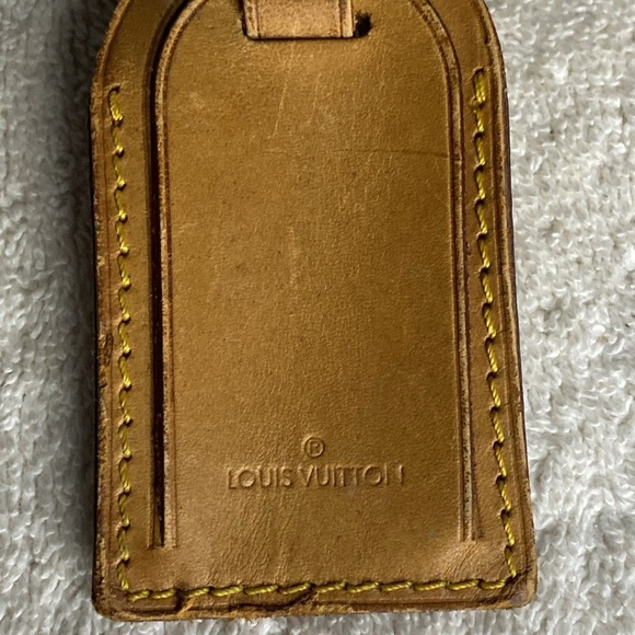 Vintage Louis Vuitton Luggage Tag in Vachetta Leather (07J) - Picture 3 of 5